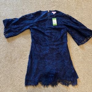 Lilly Pulitzer navy romper size 6